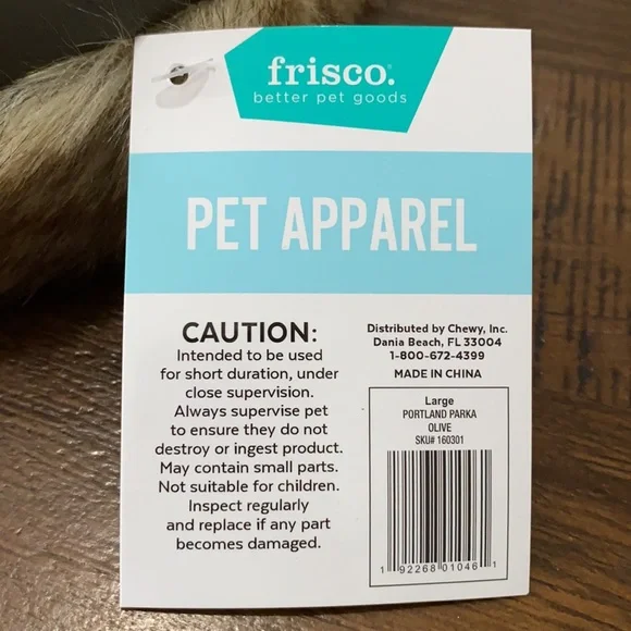 Frisco Unisex Dog Parka/Jacket - NWT! - Picture 3 of 3